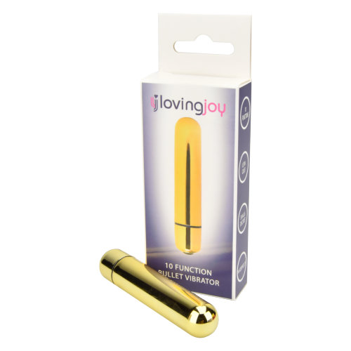 Loving Joy 10 Function Gold Bullet Vibrator1