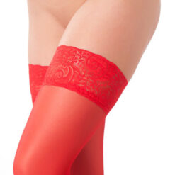Amorable by Rimba - Hold-Up Stockings - One Size - Red