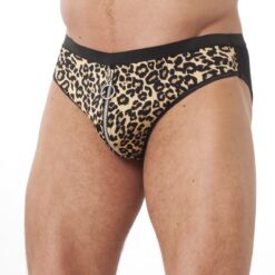 Amorable by Rimba - Briefs - One Size - Leopard Print