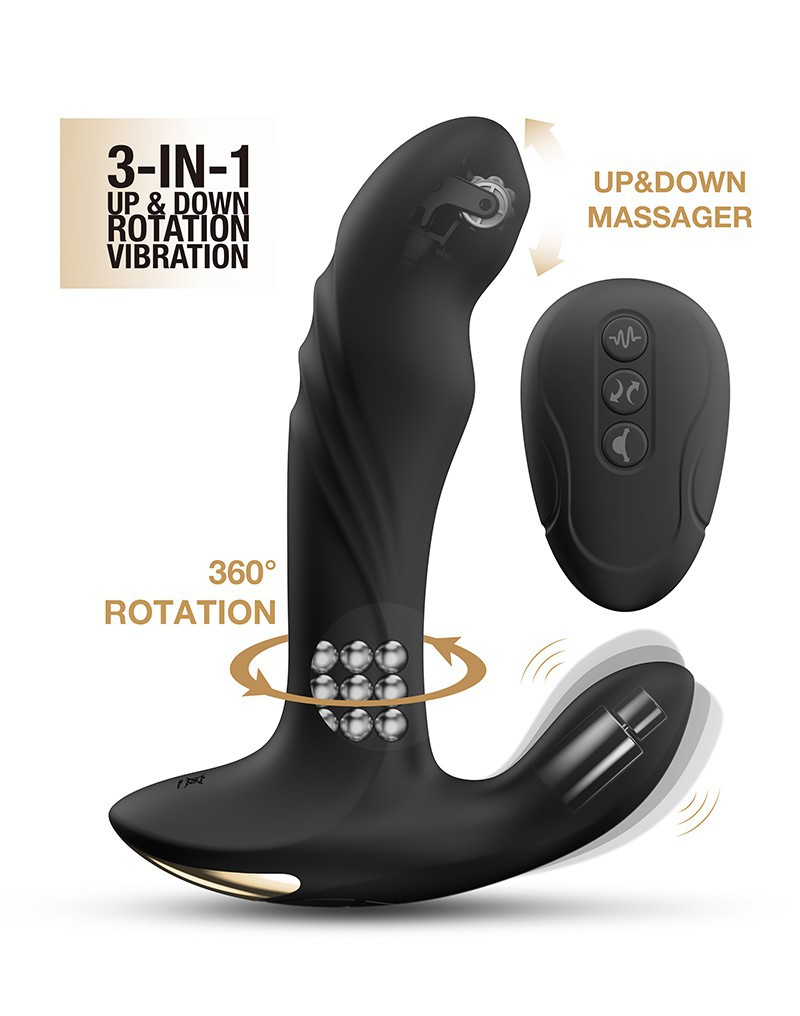 Dorcel - Multi P-Joy - Prostate Massager with Remote Control - Black
